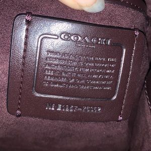 COACH inside tag